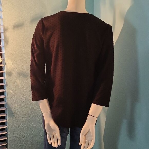 Daniel Rainn black lace front shirt - Picture 4 of 7